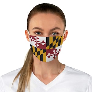Maryland Flag Fabric Face Mask