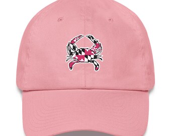 Pink Maryland Flag Crab Hat