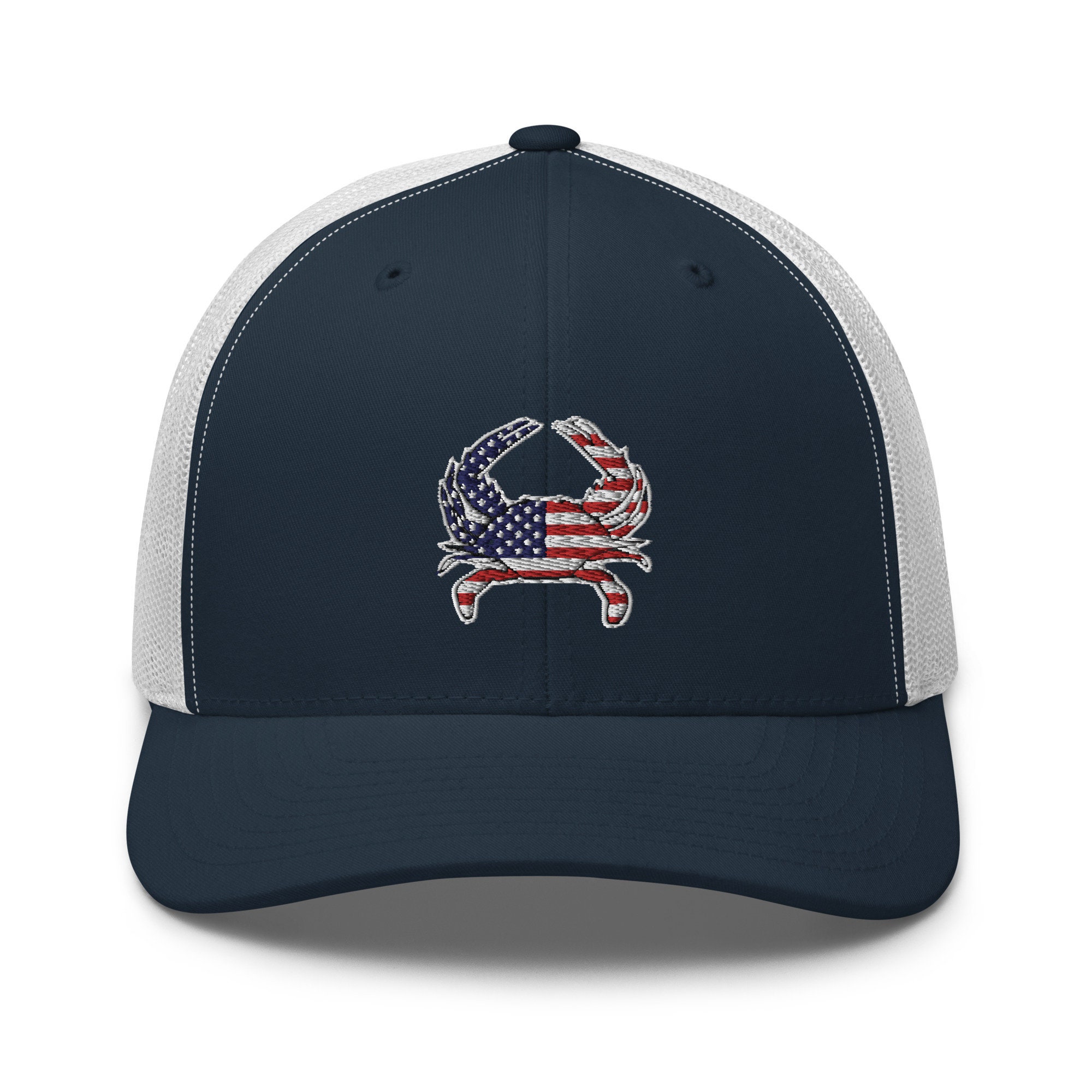 US Flag Crab Trucker Cap