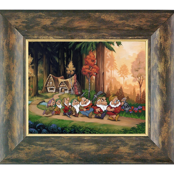 Disney’s 7 Dwarfs: “Working Day” by Dave Nestler - Artist Proof - Limited Edition of 10 - Giclee Canvas 12 x 16” with COA