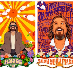 The Big Lebowski, movie poster art, &quot;2 print special&quot;