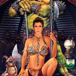 Princess Leia, original art print, Star Wars fan art,  11x17&quot; signed by artist Dave Nestler