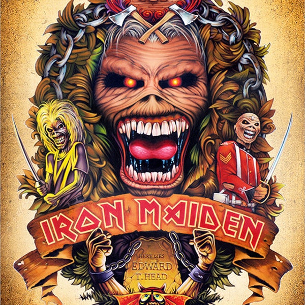 Iron Maiden Wall Art - Etsy