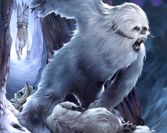 Wampa Original Art Print Star Wars Fan Art 11x17 - Etsy