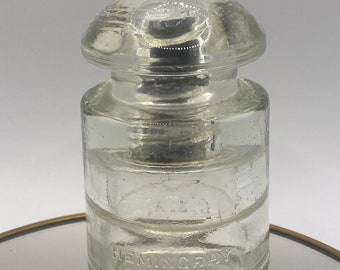 1941 CLEAR HEMINGRAY 42-41 C.S.A Glass Insulator