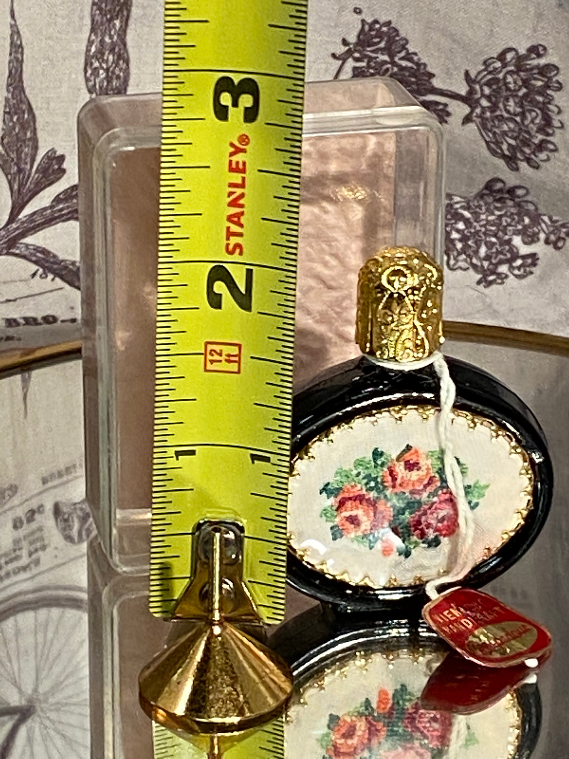 Vintage Viennese Petit Point Miniature Perfume Bottle with 