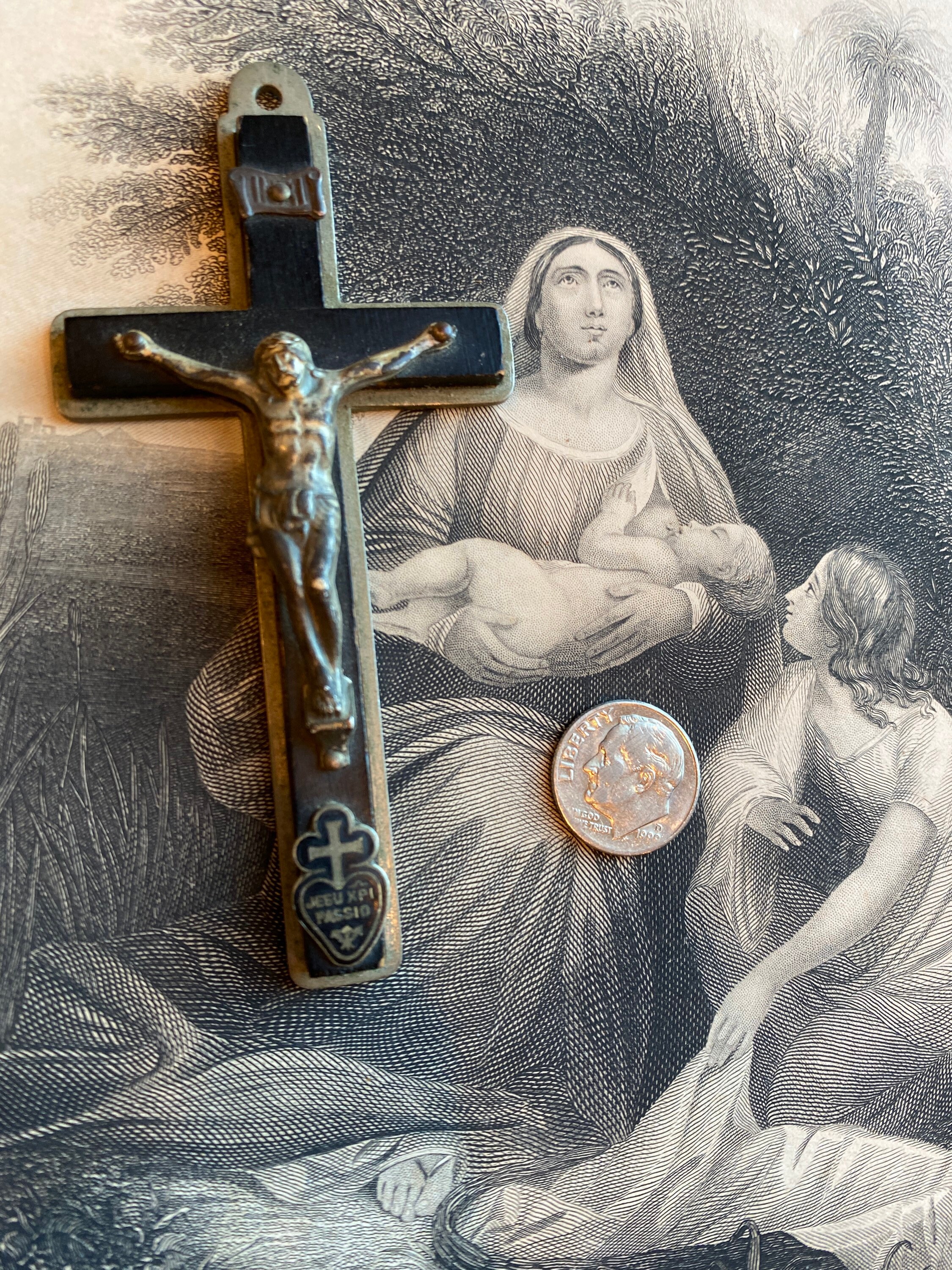 Antique Passion Nuns Habit Crucifix - Large 4" Catholic Cross - Etsy