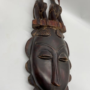 Vintage African Carved Wood Tribal Mask