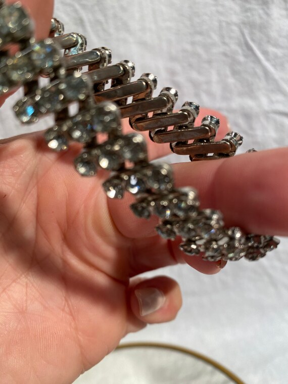 Vintage Rhinestone Hollywood Glam Expansion Brace… - image 8