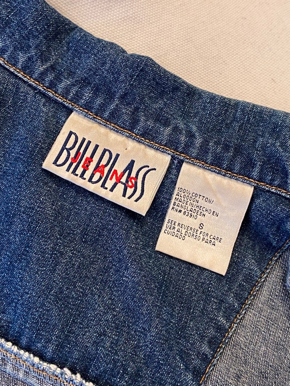 Vintage BILL BLASS Denim Jacket Size Small - image 7