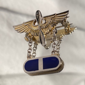 Antique RARE WW ll USAAF G K Co. Sterling Sweetheart Pin, United States Army Air Force Pin, Vintage Chief Warrant Officer Pin Brooch