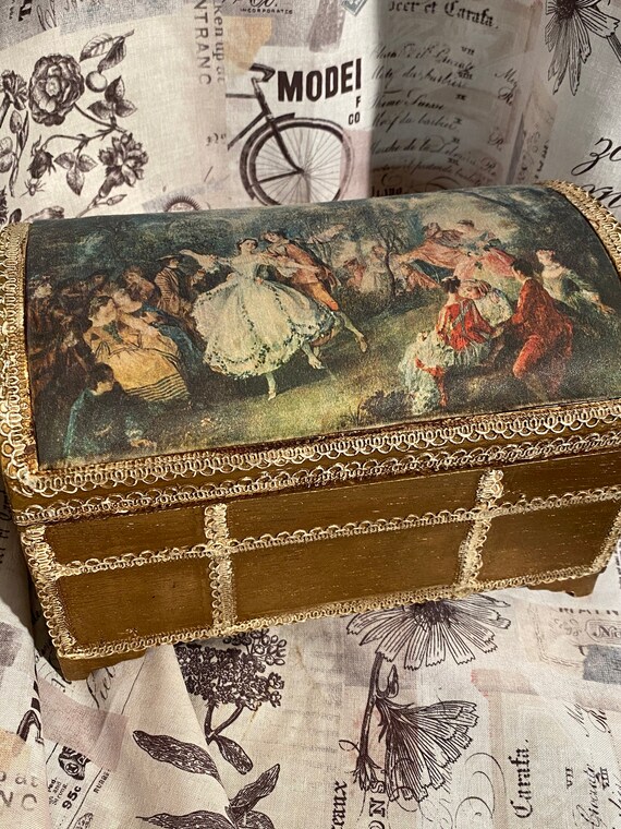 Vintage Music Box Grandmas Drawer Costume Jewelry Lot Gem