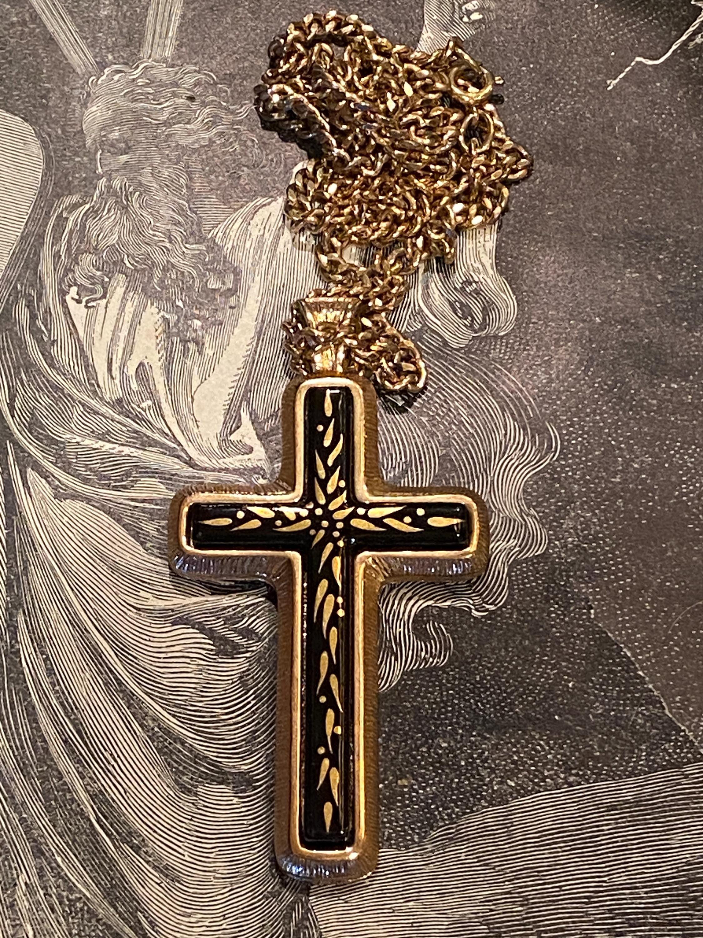 Vintage Sarah Coventry Limited Edition Cross Necklace - Etsy display picture 1