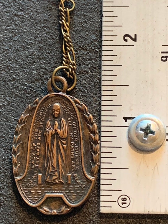 Beautiful Religious Vintage Large Catholic Medal … - image 7