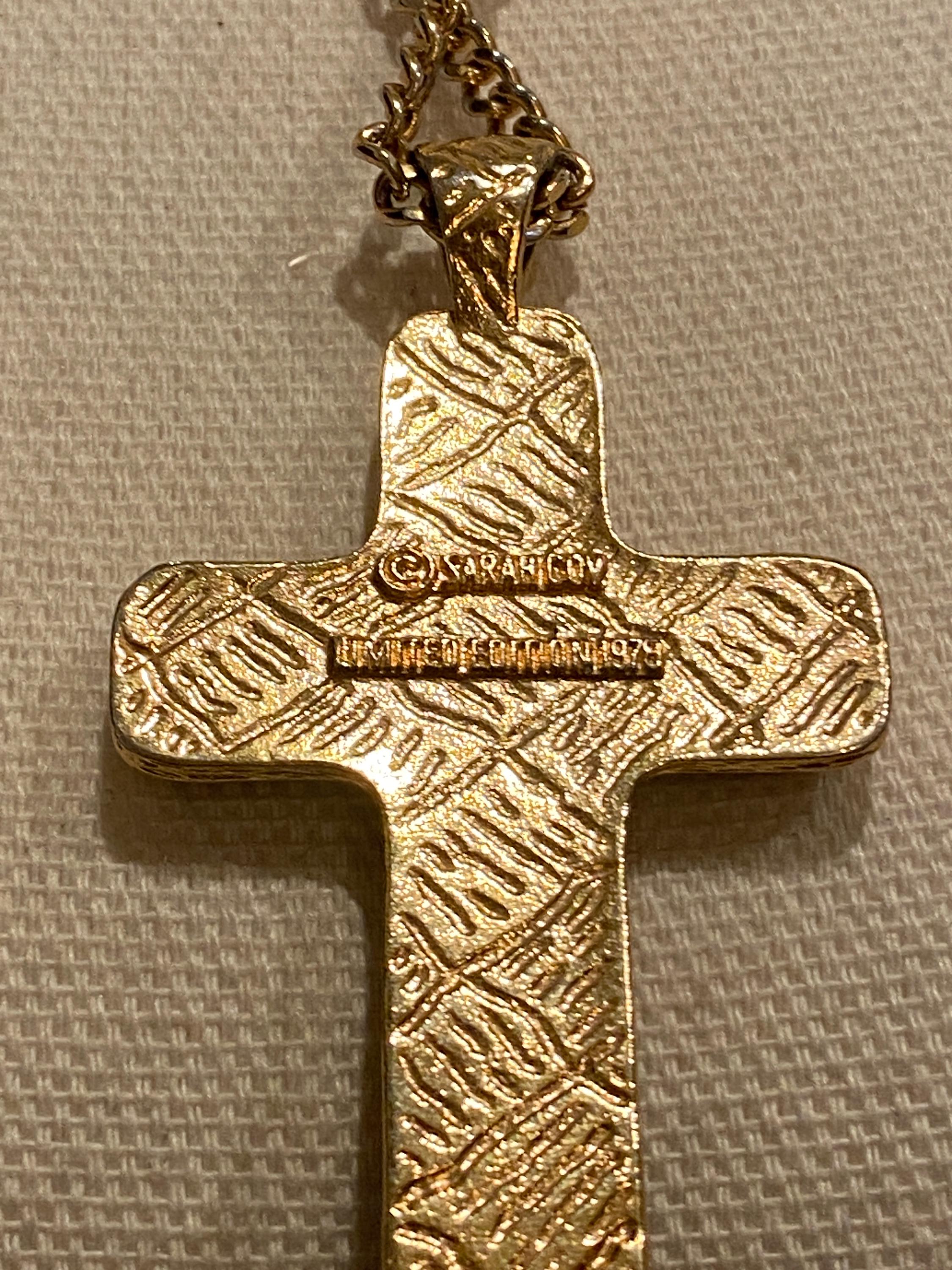 Vintage Sarah Coventry Limited Edition Cross Necklace - Etsy display picture 1