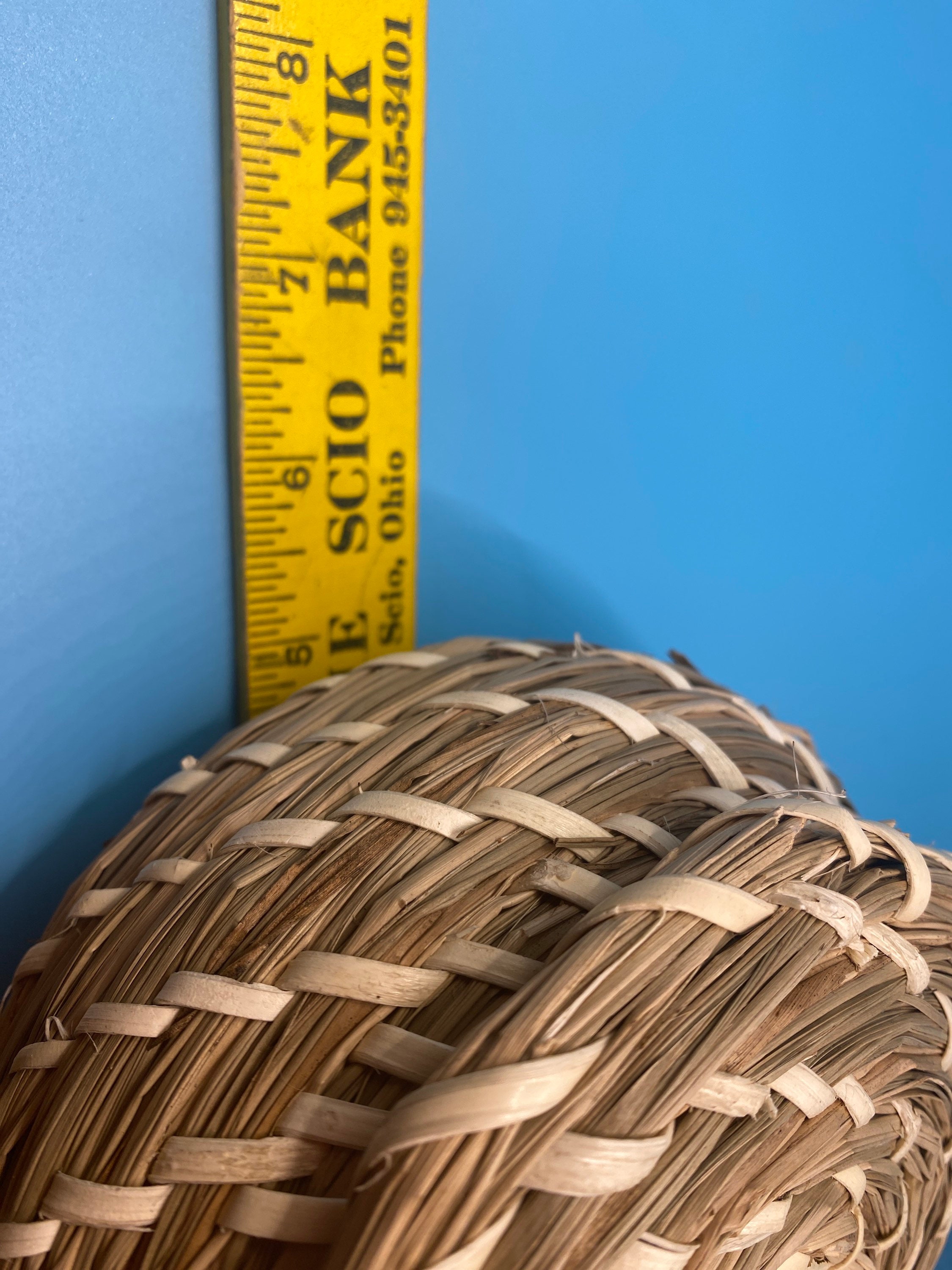 Vintage Handmade Pine Needle Indian Basket From Southern Etsy