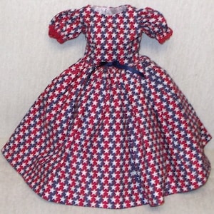 20&quot;  CISSY   Miss REVLON   Sweet Sue Sophisticate  Fashion  Doll  Clothes  CLASSIC  Stars   and  Stripes   Dress
