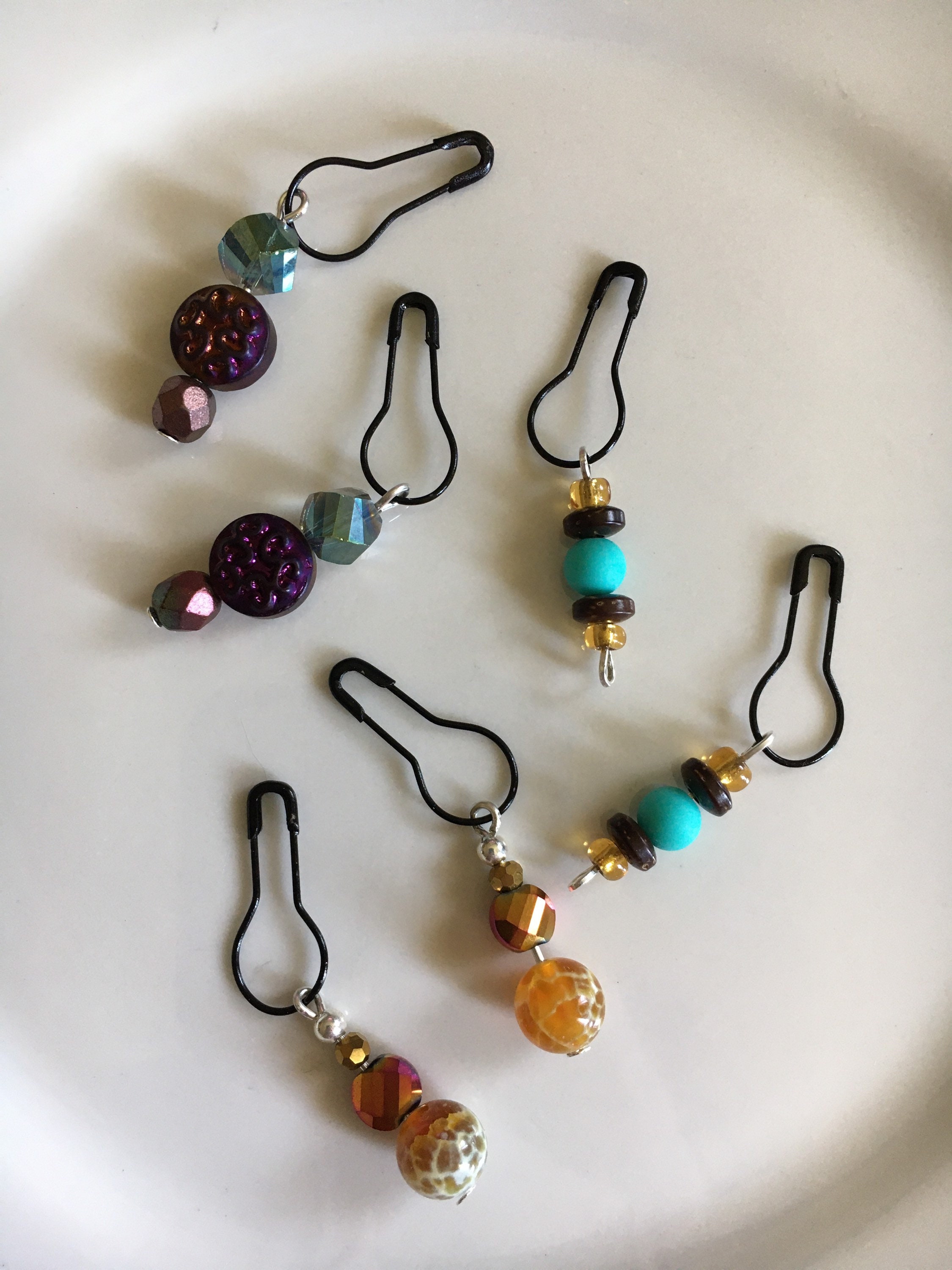Glass Bead Stitch Markers Etsy