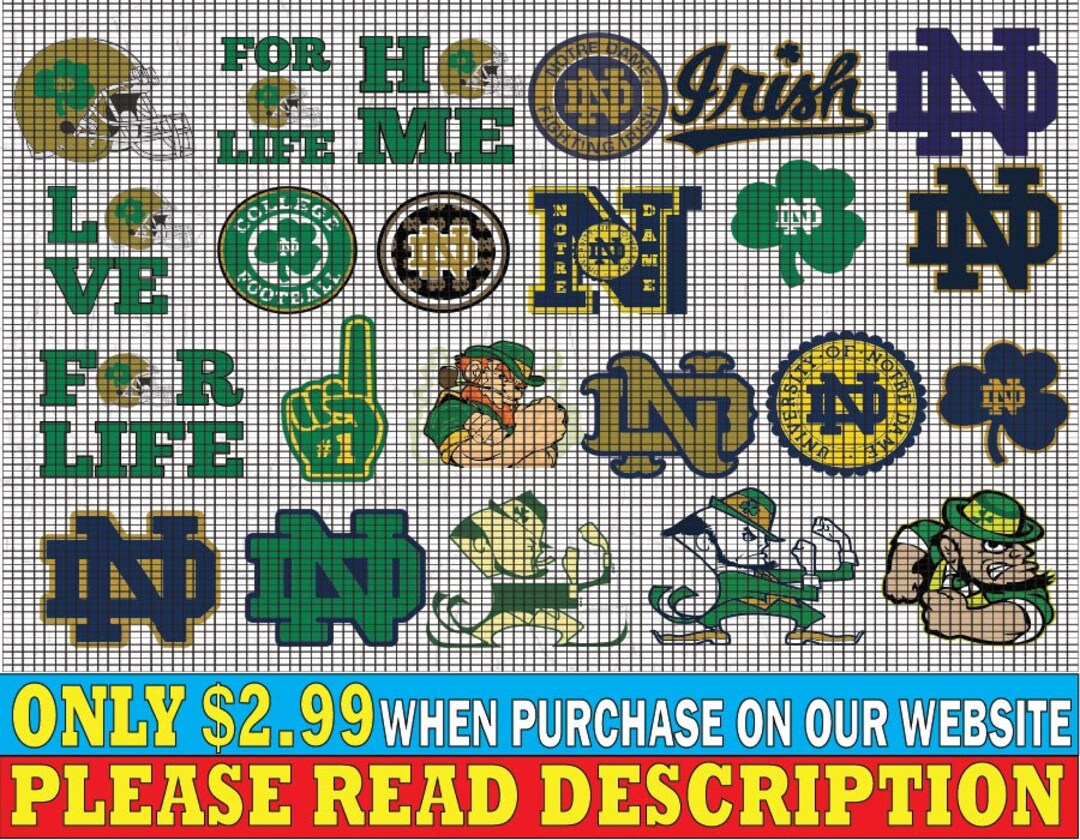 Files-notre-dame-bundle Svg N C A A Svg Notre Dame Svg - Etsy