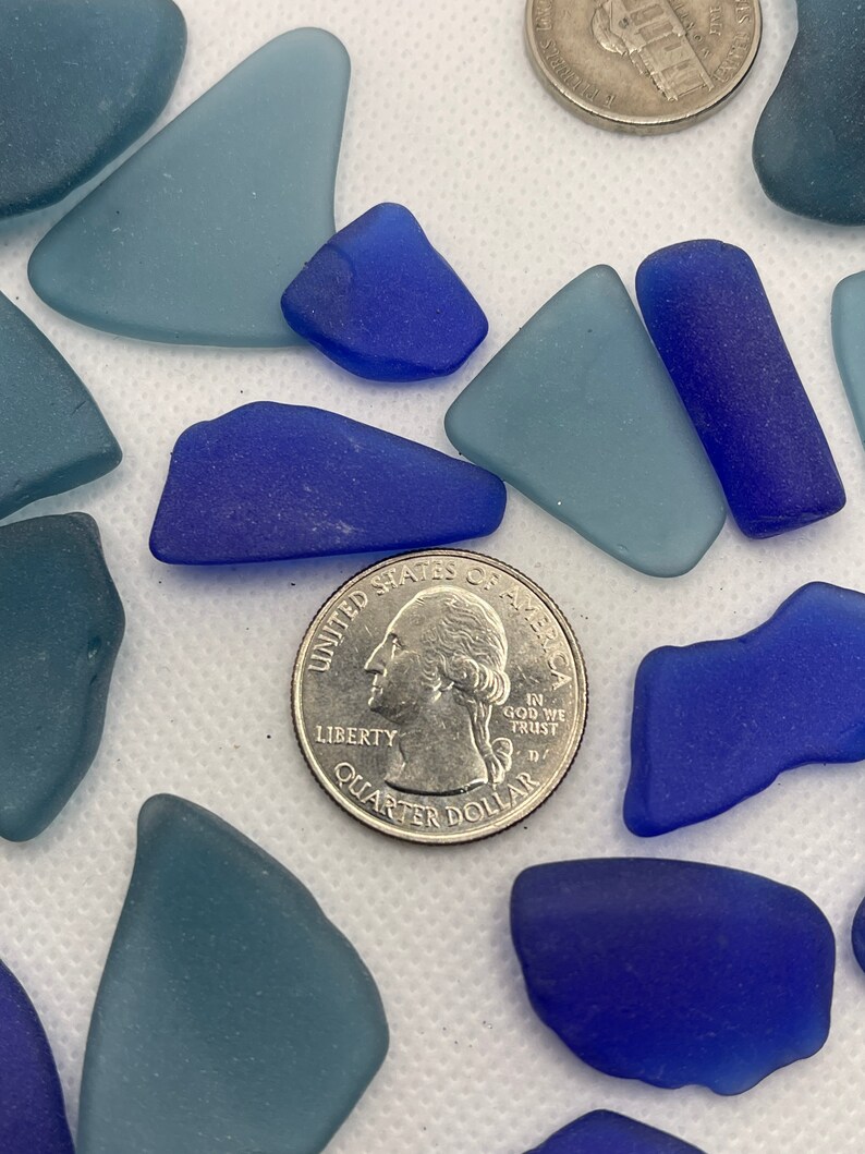 Cobalt Blue Sea Glass Cobalt Blue Glass Dark Blue Glass Etsy