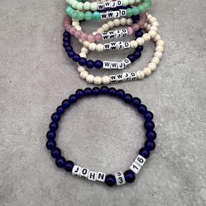 WWJD Bracelets, Spiritual Elegance: WWJD Bead Bracelet Collection