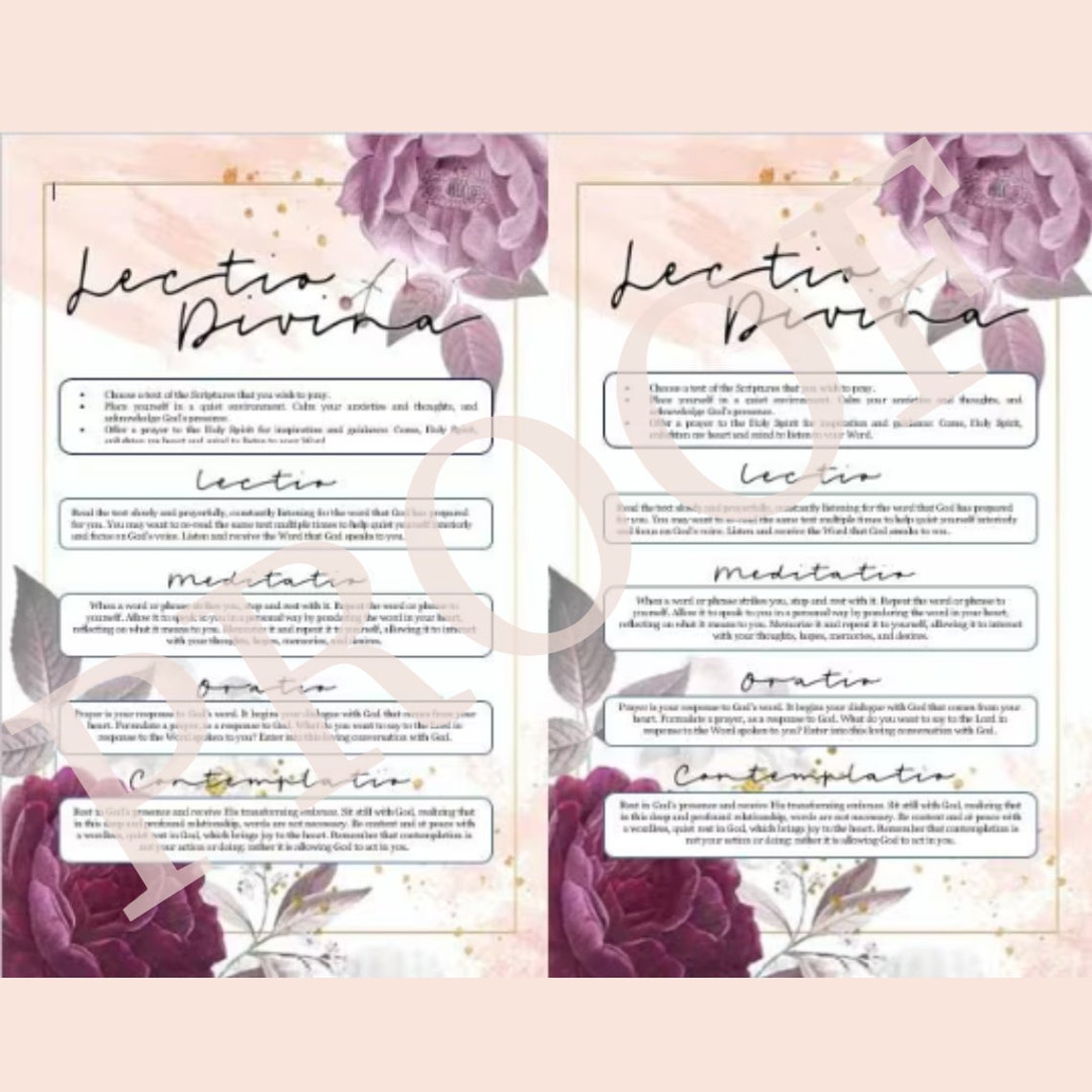 Lectio Divina Printable Guide: Digital Download - Etsy