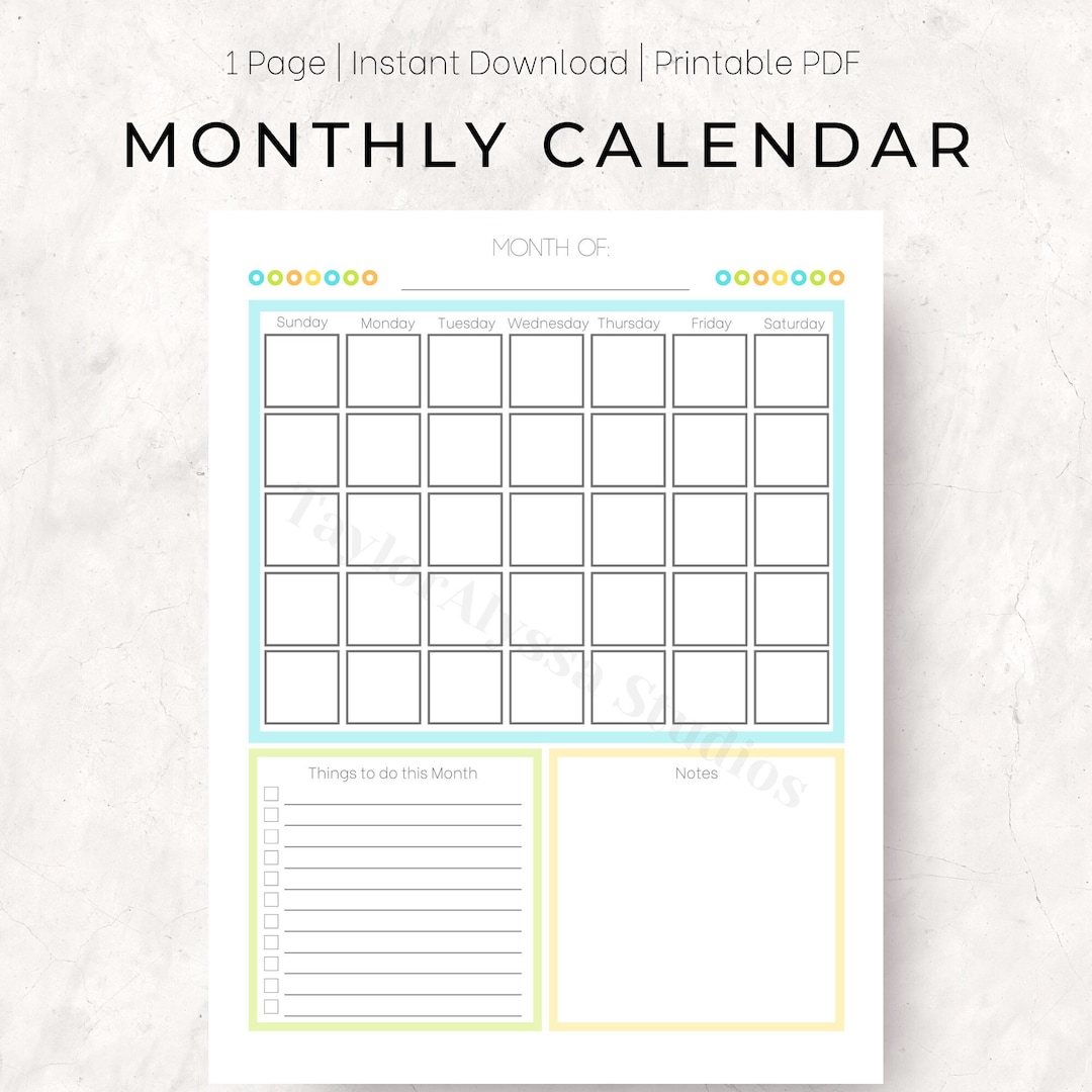 Monthly Budget Printable | Finance Printable | Monthly Digital Planner ...