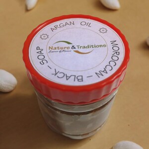 Moroccan Black Soap Argan|Rose|Lavender|Menthol|Eucalyptus SPA Pure Natural 250g image 7