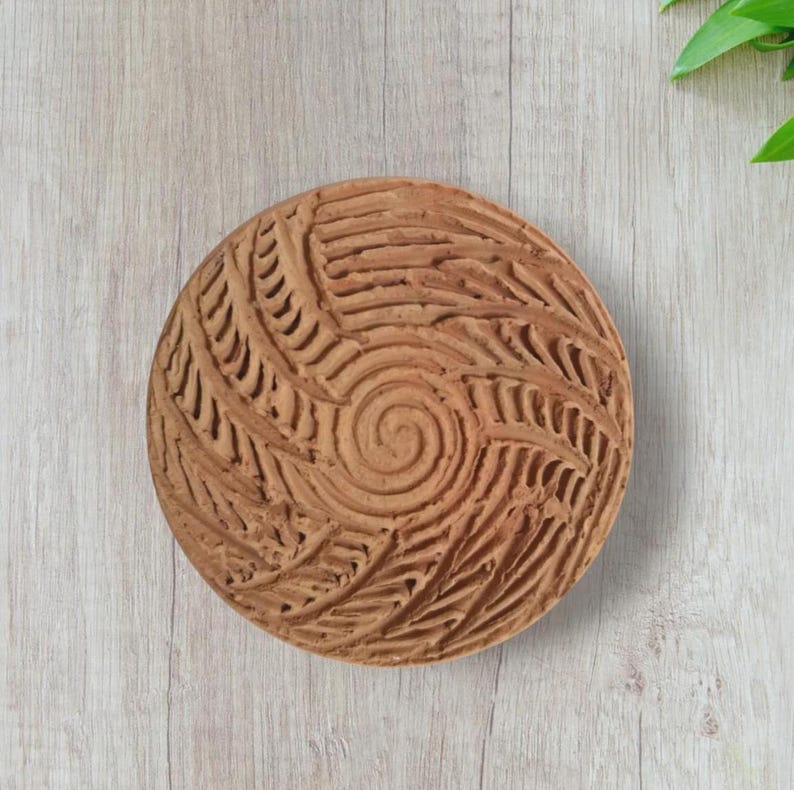 Piedra pómez de terracota marroquí natural para exfoliar y eliminar callos de los pies. imagen 2