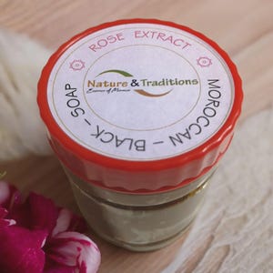 Moroccan Black Soap Argan|Rose|Lavender|Menthol|Eucalyptus SPA Pure Natural 250g image 11