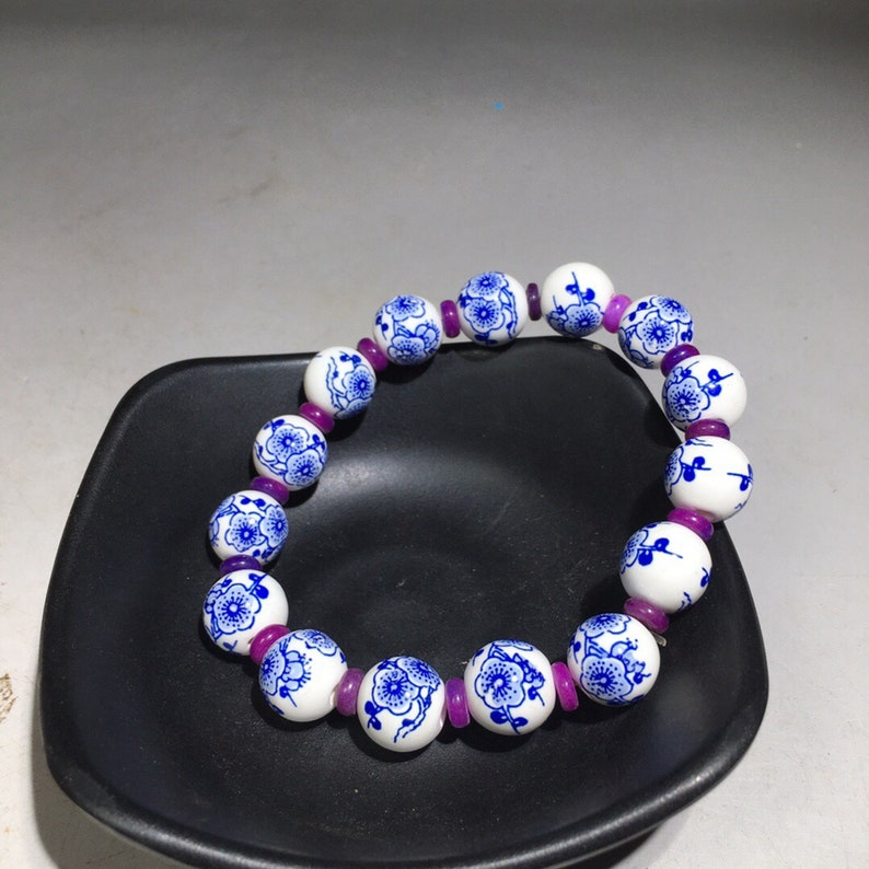 Collection of Chinese Blue and White Porcelain Bracelets\u2014002004