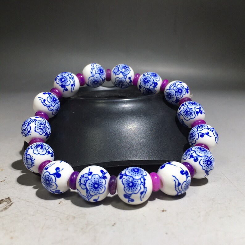 Collection of Chinese Blue and White Porcelain Bracelets\u2014002004