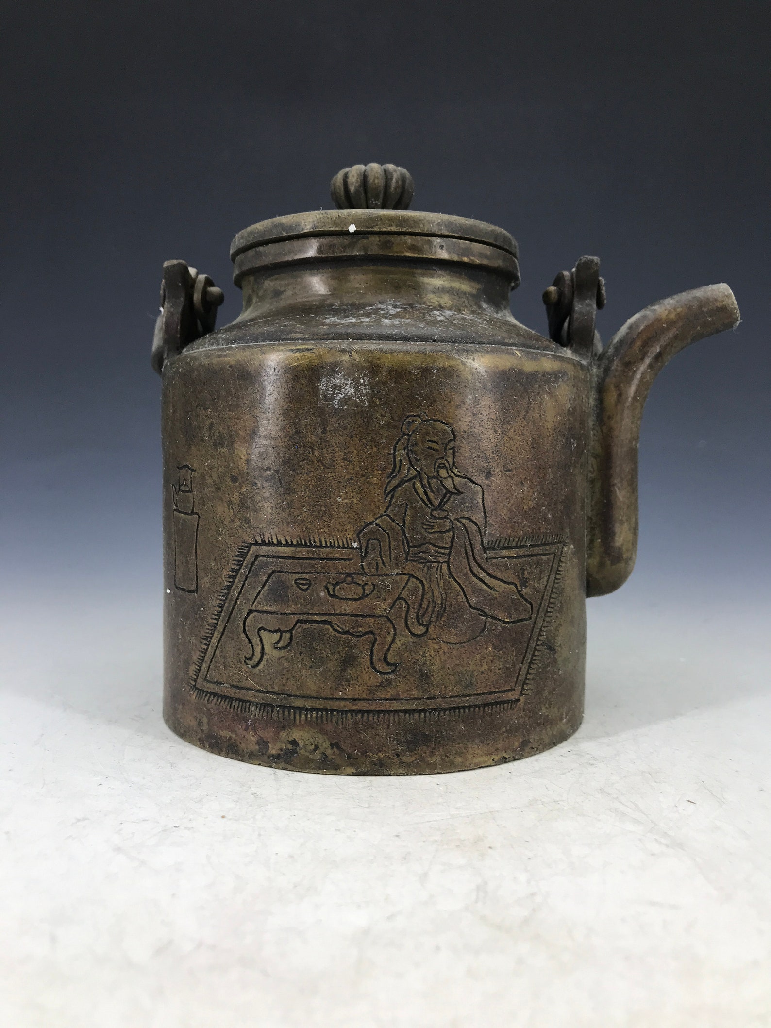 Chinese Antique Carved Teapots in Pure Copper Etsy