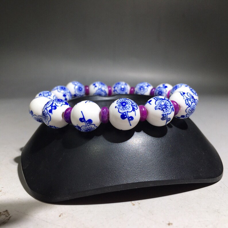 Collection of Chinese Blue and White Porcelain Bracelets\u2014002004