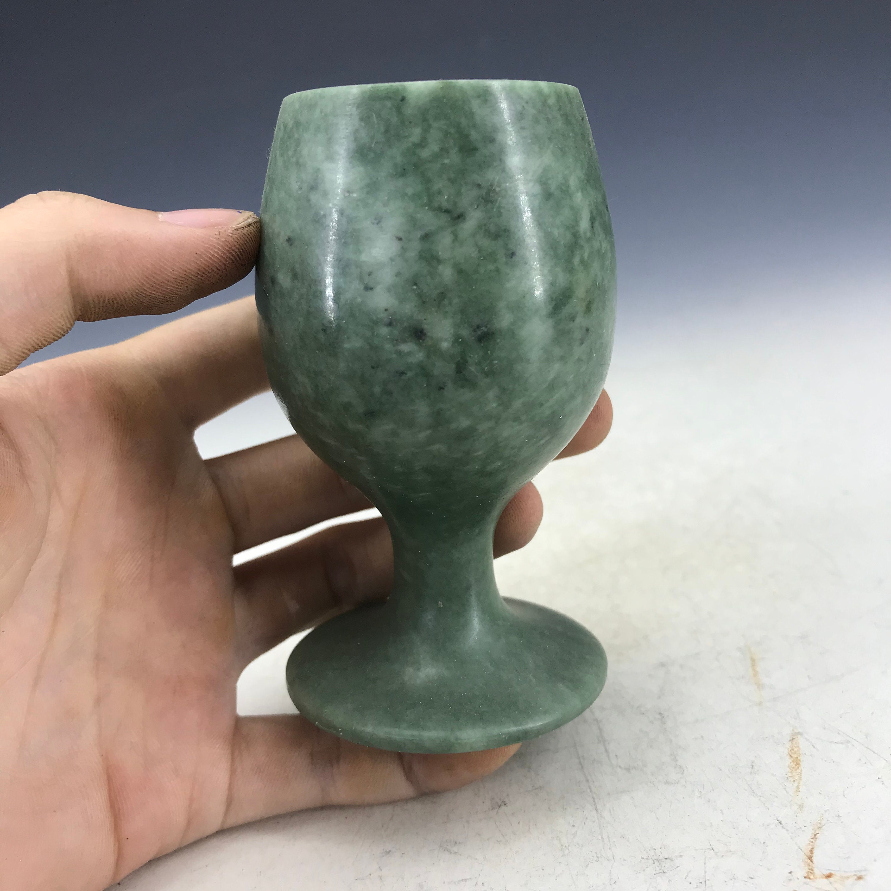 Natural Jade Wine Glasses Made by Hand in China Etsy
