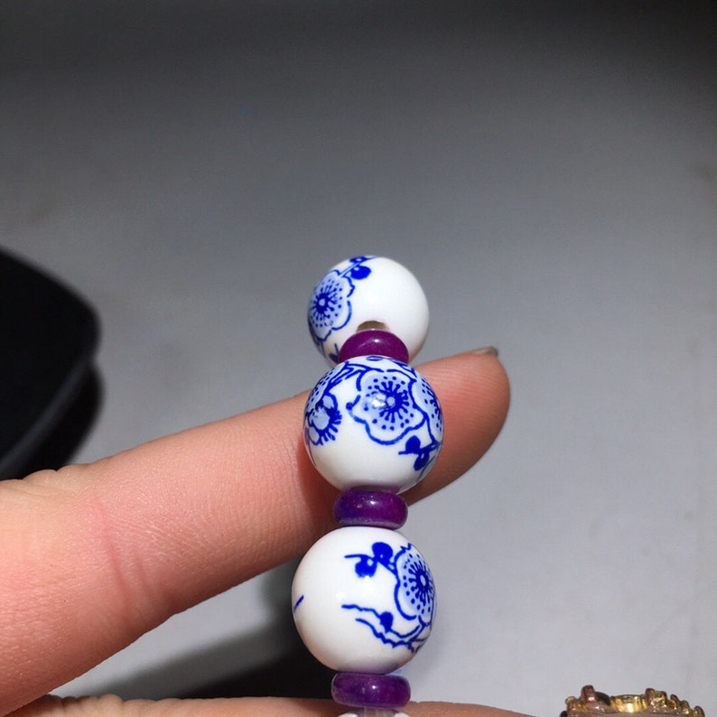 Collection of Chinese Blue and White Porcelain Bracelets\u2014002004