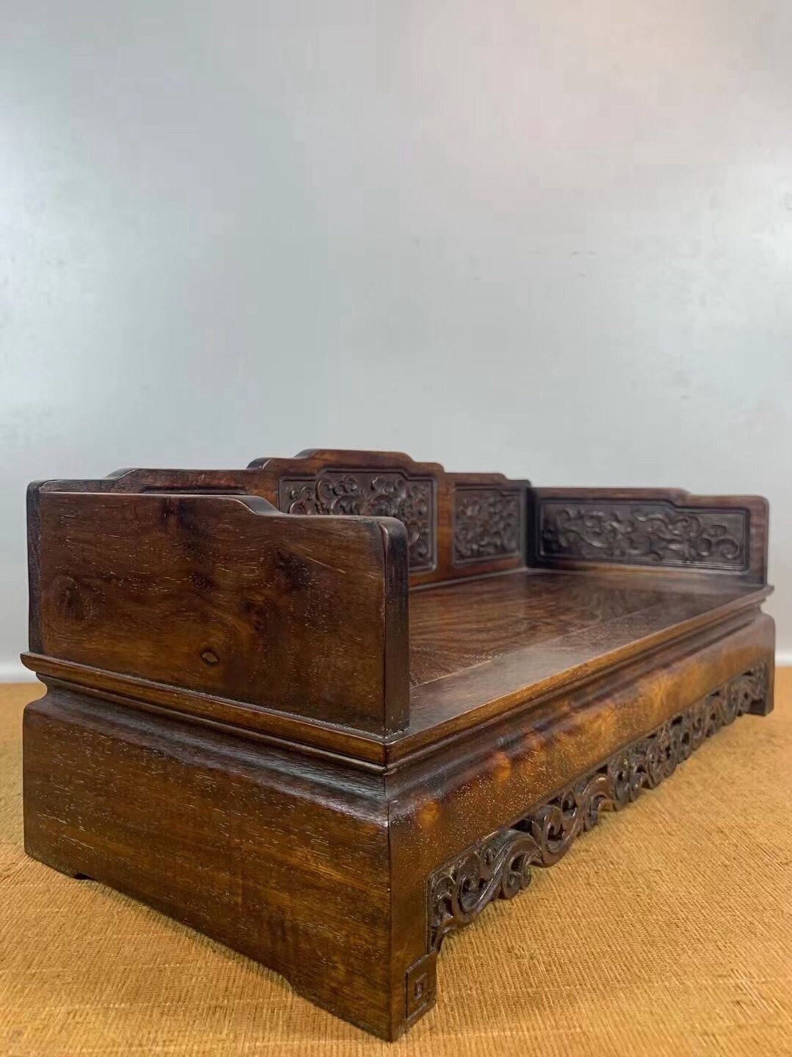Rosewood Arhat Bed Purely Handcarved Rosewood Arhat Bed Etsy Australia