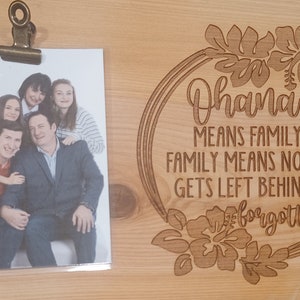 Ohana Family Never Forgotten Picture Frame - Etsy