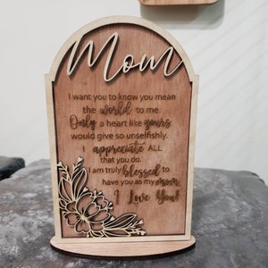 Mom's Love Plaque (lightburn,svg,dxf)