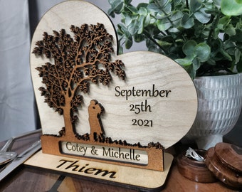 Anniversary/Wedding Tree Display Lightburn+SVG+DXF