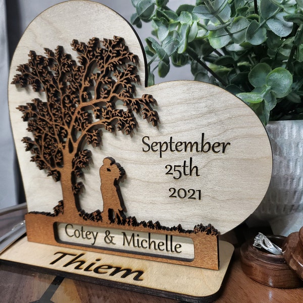 Anniversary/Wedding Tree Display Lightburn+SVG+DXF