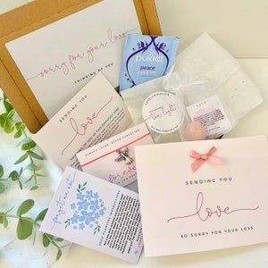 Sympathy Condolences Bereavement Box, Personalised Gift, Hug in the Post, Thinking of you, Crystals, Grief, Loss, Forget Me Not Seeds