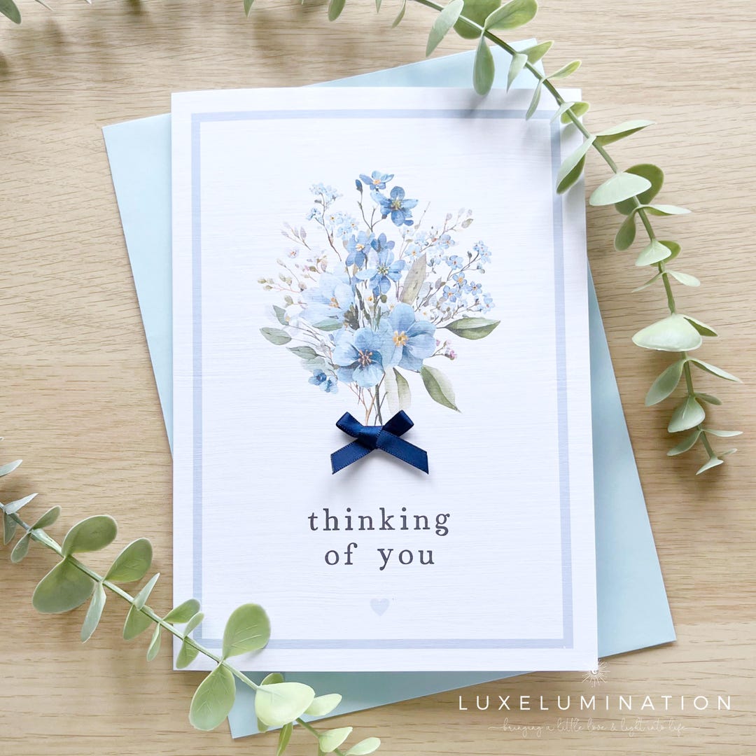 Thinking of You Card. Handmade Sympathy Card. - Etsy UK