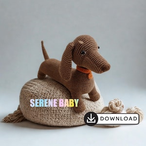 Crochet Dachshund Pattern: Amigurumi Sausage Dog PDF (Digital Download