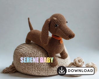 Crochet Dachshund Pattern: Amigurumi Sausage Dog PDF (Digital Download