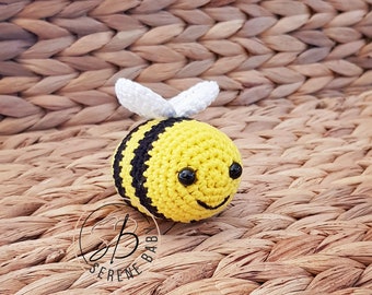 Crochet Bee Rattle, Baby Gift, Baby Shower gift, Baby Rattle, Bee gift,  Crochet Toy, Handmade Crochet toy