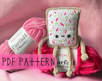 PDF Download, No-Sew Crochet Pattern, Toaster Pal Crochet Pattern, Tart Therapist Pattern