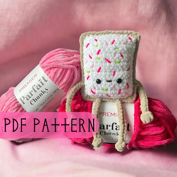 PDF Download, No-Sew Crochet Pattern, Toaster Pal Crochet Pattern, Tart Therapist Pattern