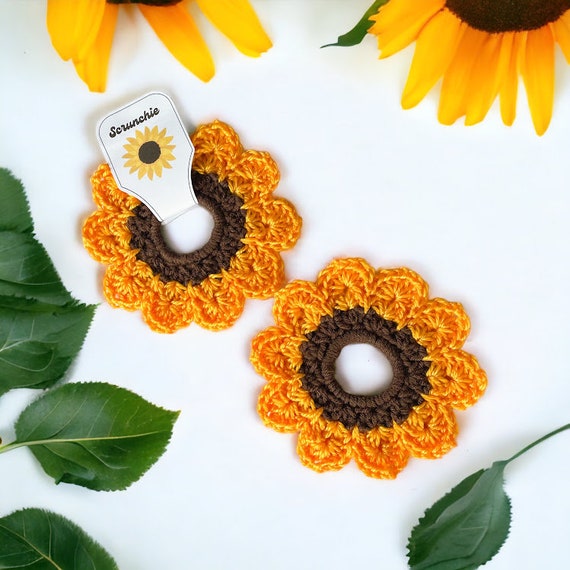 Sunflower girl scrunchie discount
