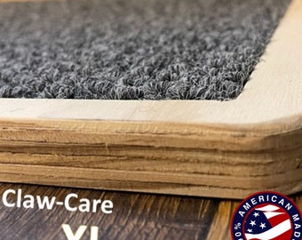 USA Made - Claw-Care "XL V.2" Premium Quality Real Wood and Mess Free Surface, for Big Cats, Wall Mountable Cat Scratching Post by JMLPETS